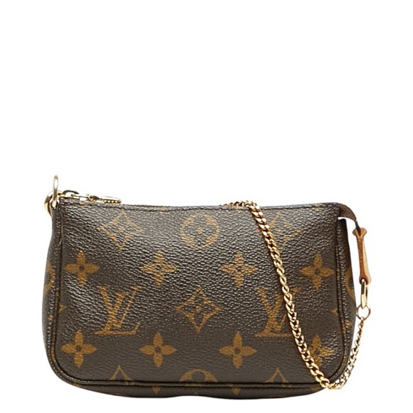LOUIS VUITTON Brown Monogram Pochette Pouch